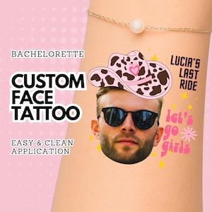 Custom Face Temporary Tattoos: Bachelorette Party Favors