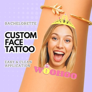 Custom Groom Face Tattoo – Bachelorette Party Favors