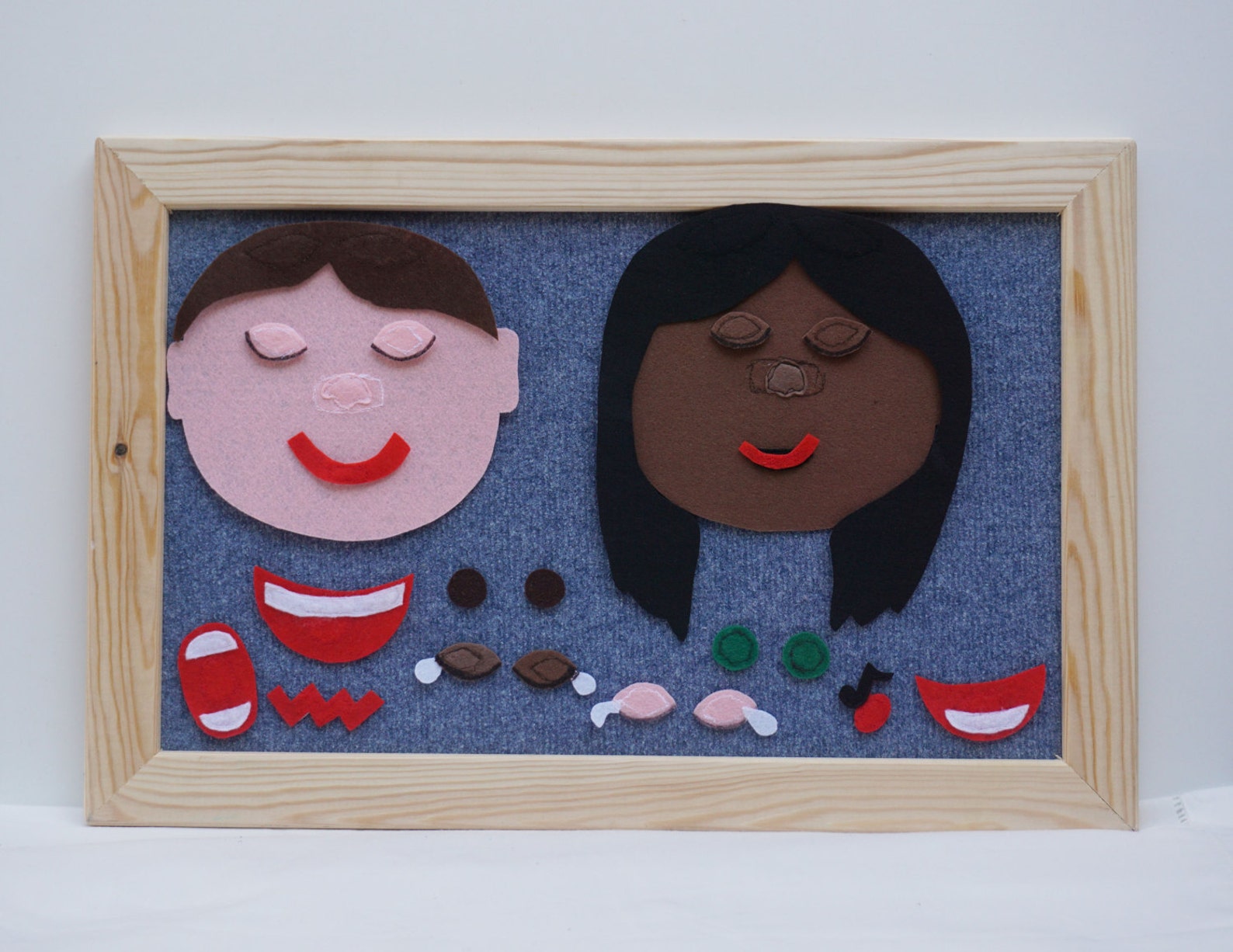 Facial Expressions / Felt Board Kit / Educational Toy / Felt Etsy