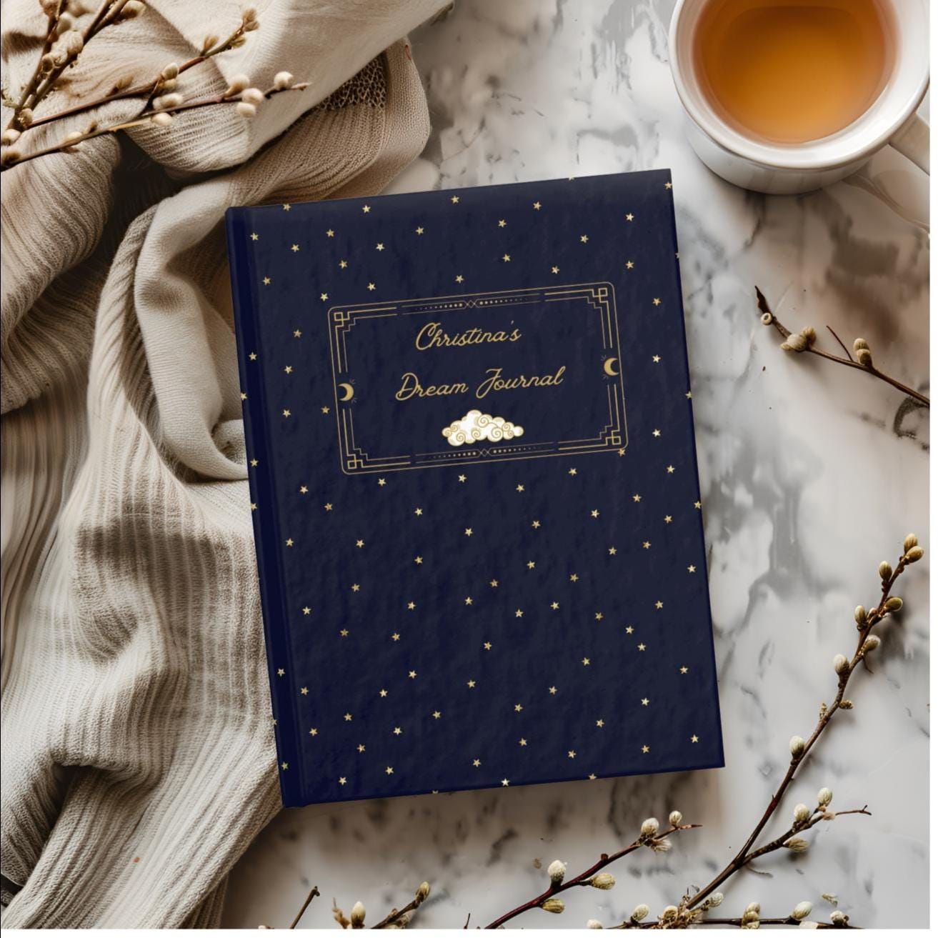 Personalized Dream Journal, Rule Lined, Custom Journal, Meditation Journal, Writing Notebook, Travel Journal, Personal Diary, Dream Notebook