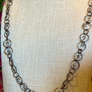 Cooper Long Linked Chain Necklace for Women