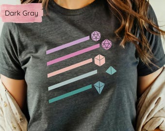 Vintage DnD Dice T-Shirt: Funny Dungeons and Dragons Gamer Tee