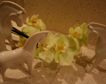 Small hand made unique porcelain HORSE