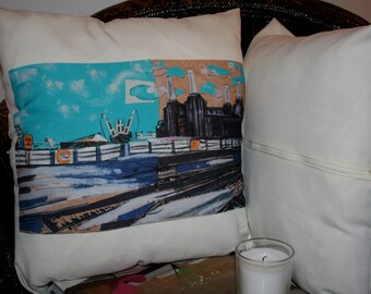 Battersea Power Station 2 - Cushion cover and pillow