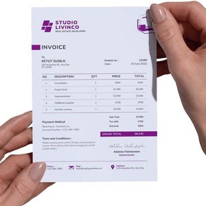 Canva invoice template