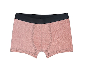 Peachy Pink Hemp/ Organic cotton comfy Boxer Briefs for men and women