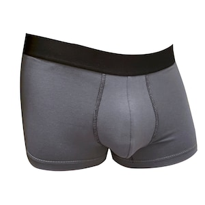 Charcoal Grey Certified Organic Cotton Boxer Brief Men and Women