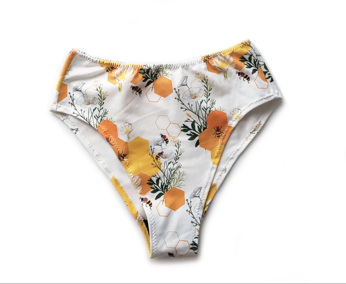 Honey Bee Women's Organic Cotton Underwear thong Etsy