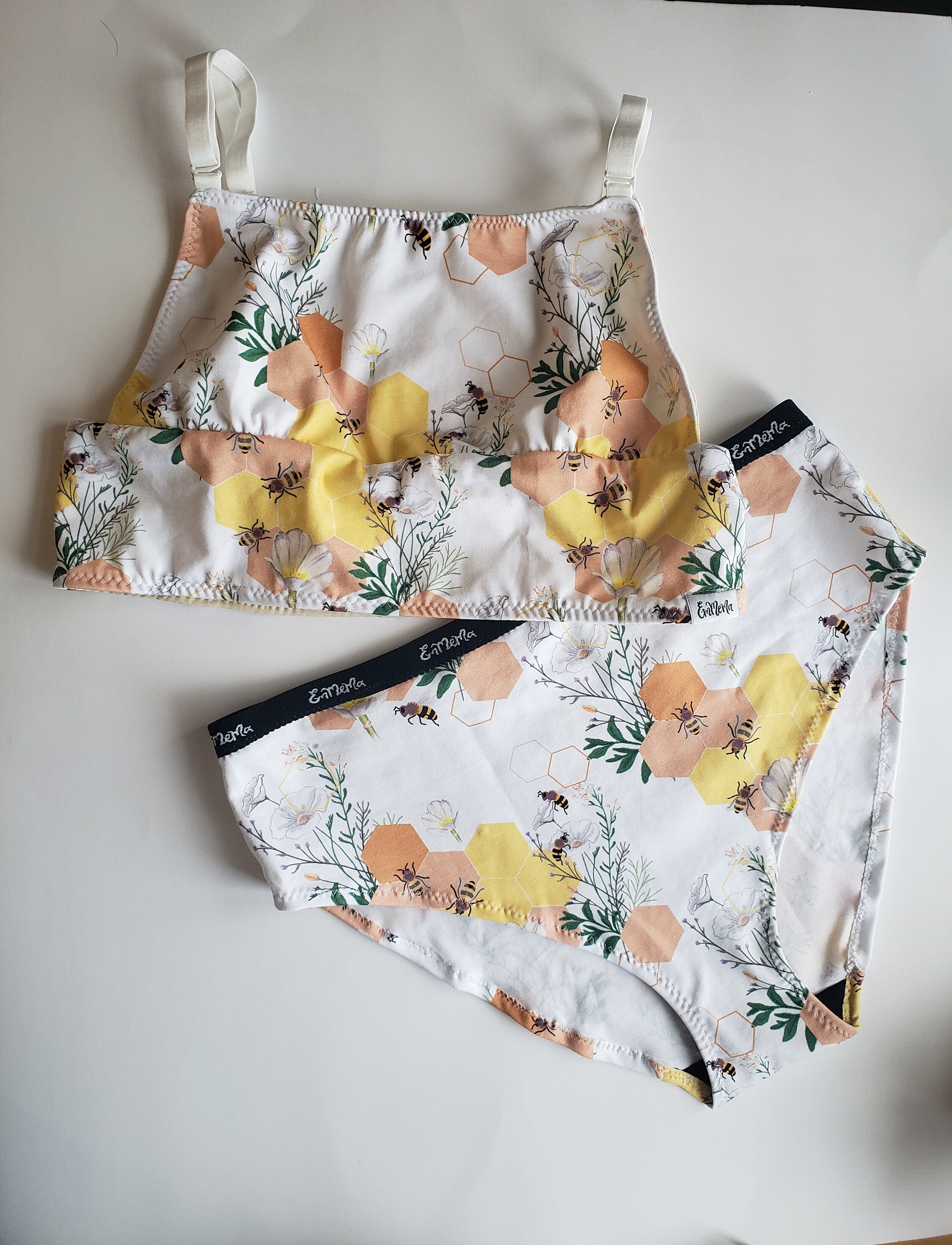 Honey Bee Women's Organic Cotton Underwear thong Etsy