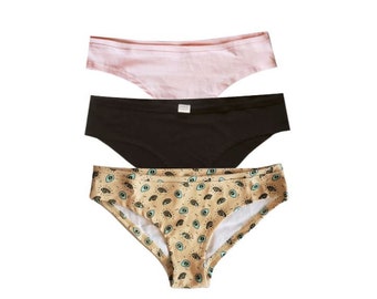 Organic Cotton Underwear 3-Pack | Highwaist & Thong Bundle