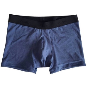 Dark Navy blue Hemp/ Organic cotton comfy Boxer Briefs for men and women
