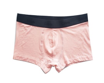 Dusty Pink Organic Cotton Boxer Brief Men Gift for Boyfriend