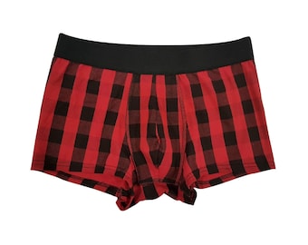 Buffalo Plaid Cotton Boxer Briefs Men/ Women For Him/ For Her/ Matching underwear