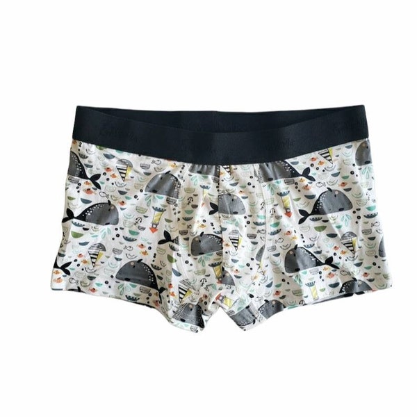 Slip boxer En coton biologique à l’envers de la côte Est, hommes et femmes, à prix réduit / VENTE