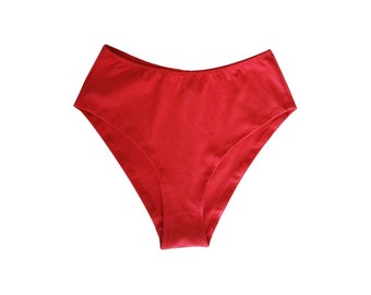 Red Chili Certified Organic Cotton Underwear, Thong, Cheekini, High waist