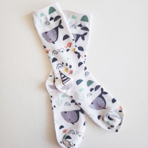 Organic Cotton Unisex Fun Avocado Print Socks, Matching socks, Floral, Cannabis, Whale, Avocado, Dog gift ideas EmMeMa image 7