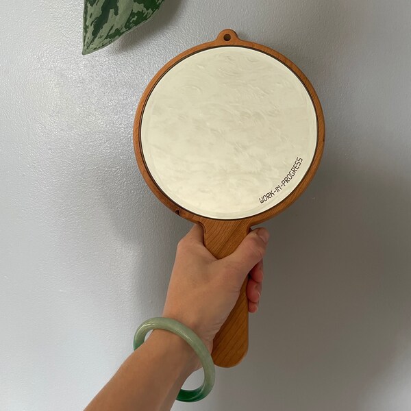 Hand Held Mirror Etsy