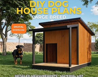 4x5 XL 大型犬小屋の設計図 - PDF ダウンロード - Etsy 日本