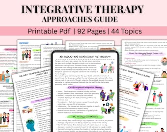 Integrative Therapy Guide | CBT, DBT, ACT + More (printable pdf)