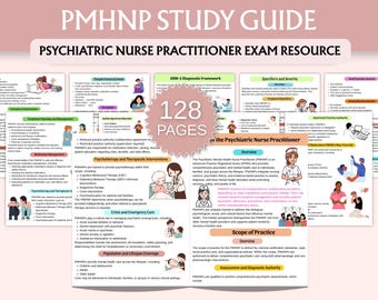 PMHNP Study Guide | Psychiatric Nurse Practitioner Exam Resource | Mental Health Notes | PDF