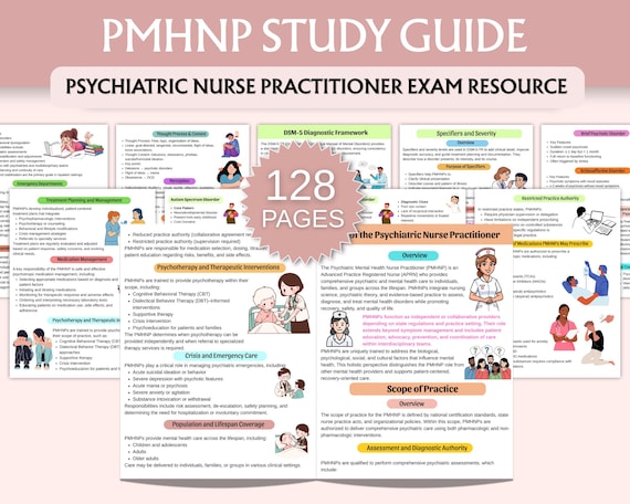 PMHNP Study Guide | Psychiatric Nurse Practitioner Exam Resource | Mental Health Notes | PDF