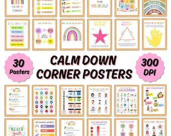 Bundel met Calm Down Corner-posters | Klasinrichting (pdf + JPG)
