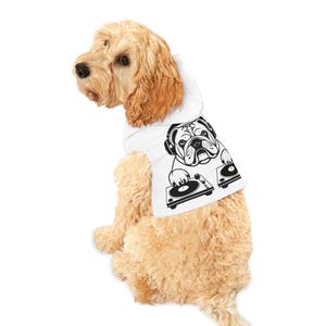 Trendy DJ Pet Hoodie for Stylish Pets, Cute Dog Apparel, Fashionable Puppy Clothing, Pet Gift, Dog Outfit