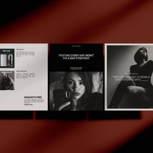 Course Instagram Canva template coaching Instagram post fashion influencer content creator Instagram story social media coaching templates bundle editorial design course creator influencer posts stories templates coaches entrepreneurs