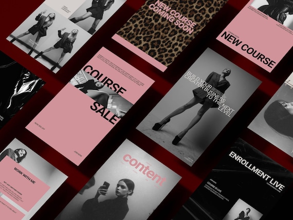 Coaching Instagram Post Canva Template Course Creator Instagram Story Content Creator Social Media Course Instagram Fashion Influencer