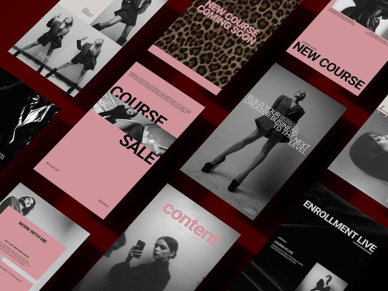 Coaching Instagram post Canva template course creator content creator fashion influencer Instagram story social media templates bundle editorial design coaches influencers online business entrepreneurs course Instagram coaching templates