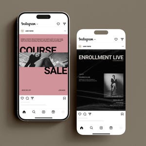 Instagram Canva template coaching course creator fashion influencer content creator Instagram post story social media coaching templates course Instagram bundle editorial design influencer templates AI copywriting coaches entrepreneurs