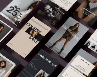 Coaching empresarial, publicación de Instagram, plantilla de Canva, creador de cursos, creador de contenido para historias de Instagram, curso de redes sociales, plantilla de Instagram, coach