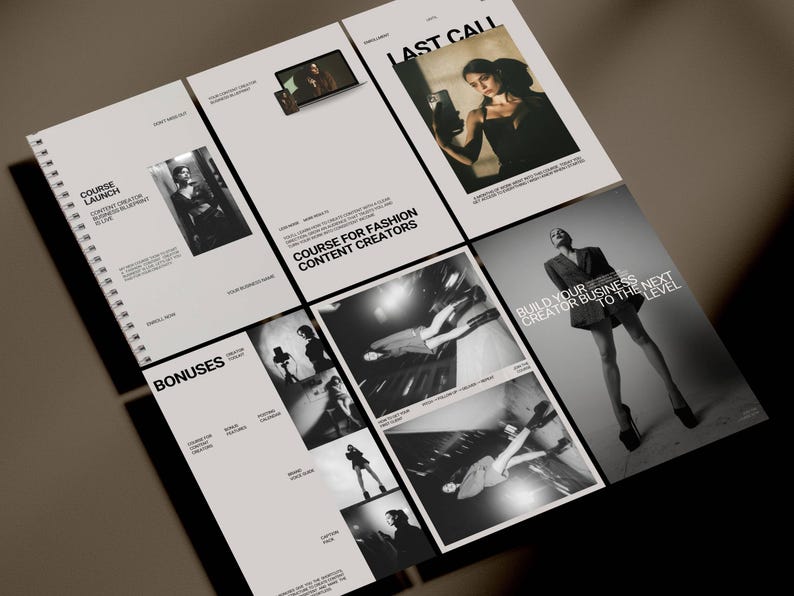 Coaching course creator Instagram Canva template fashion influencer content creator Instagram post story social media templates course Instagram coaching bundle editorial design influencer posts stories templates coaches entrepreneurs