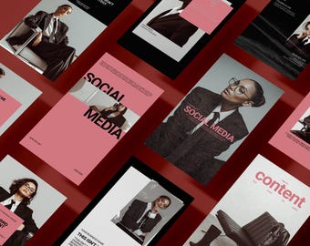 Plantilla de Canva para publicación de Instagram de Social Media Manager, Coach de redes sociales, Curso de historias de Instagram, Comercializador digital, Coaching de redes sociales, Negocios