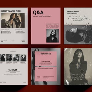 Instagram story Canva template coaching course creator fashion influencer content creator Instagram post social media coaching templates course Instagram bundle editorial design influencer posts stories templates coaches entrepreneurs