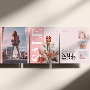 Christmas & New Year Sale Instagram Posts and Stories Canva Template for Small Business and Retail Holiday Social Media Marketing Bundle Professional Business Design Set Complete Digital Collection for Christmas Sales Campaign Customizable