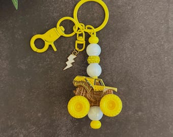 Earthshaker Monster Jam Mini Monster Truck Key Chain Bag Charm