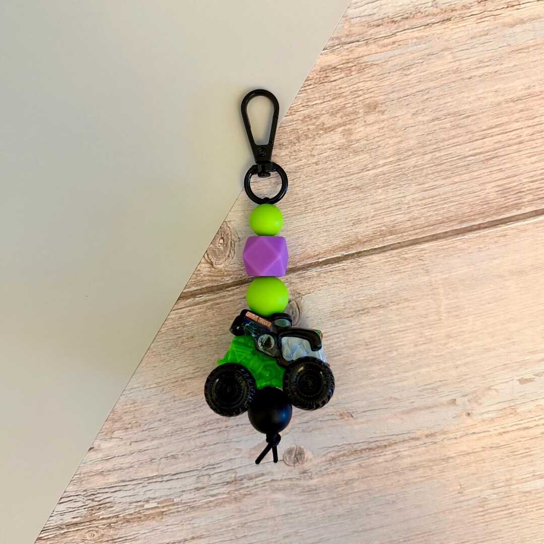 Digger Key Chain Gave Digger Light Purple Monster Jam Mini Monster Truck Key Chain Bag ...