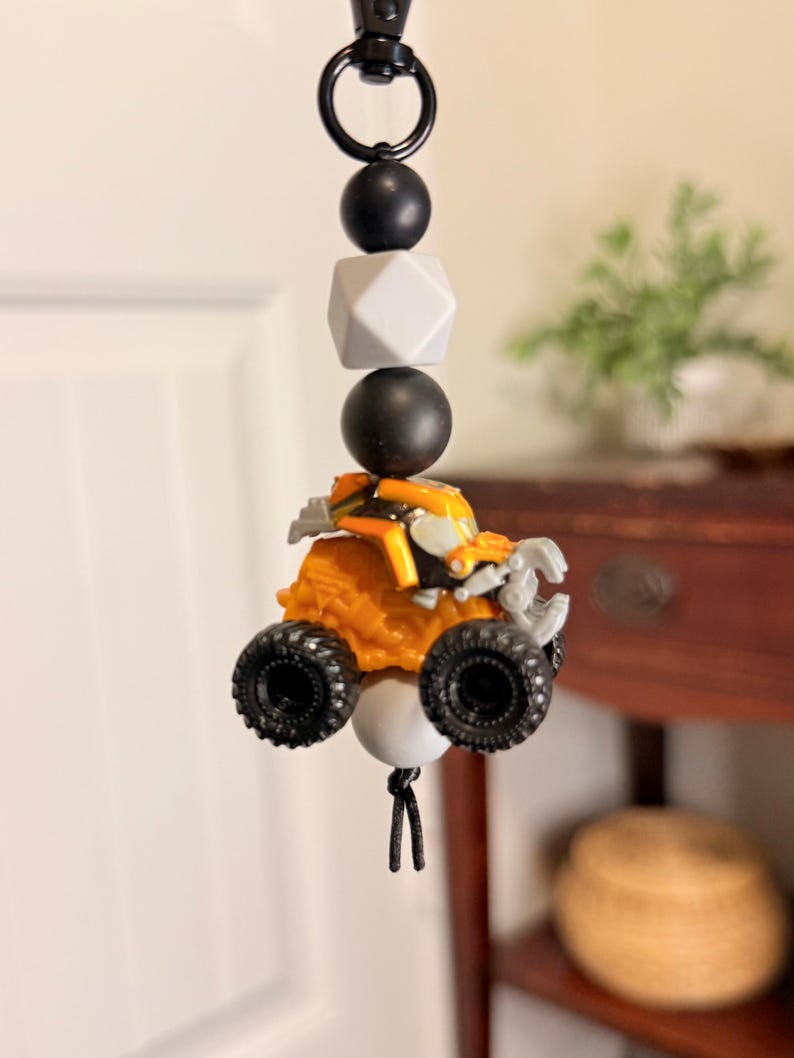 Brelok do kluczy Digatron Mini Monster Truck | Brelok do kluczy Monster Truck | Monster Jam | Klips do plecaka | Uchwyt do suwaka | Brelok do torebki | Prezent urodzinowy dla dziecka zdjęcie 2
