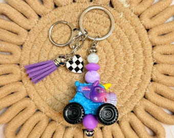 Sparkle Smash Monster Jam Mini Keychain | Kids Truck Keychain | Backpack Charm | Party Favor |  Monster Truck Lover Gift