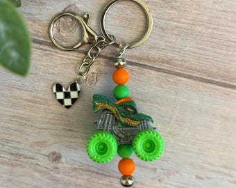 Dragon Monster Jam Mini Monster Truck Key Chain Bag Charm