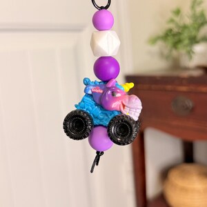 Sparkle Smash Mini Monster Jam Keychain | Monster Truck Keychain | Monster Jam | Backpack Clip | Zipper Pull | Bag Charm | Birthday Gift image 2