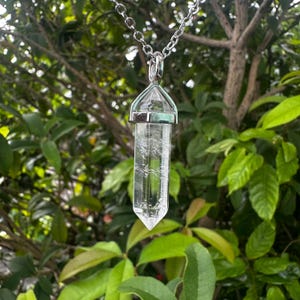 Crystal Point Necklace: Handmade Gemstone Pendant, Healing Jewelry, 30 Crystals