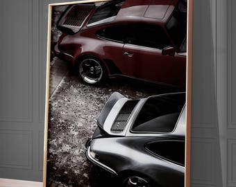 Vintage Porsche 911 Print | Retro Car Photography (Digital Download)