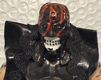 Pentagón Jr Zero Miedo – Figura Artesanal de Lucha Libre de 7” – Hecha a Mano – Base Removible – Coleccionable Mexicano Único