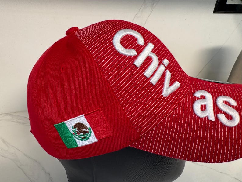 Chivas Guadalajara Red Embroidered Snapback Cap | Liga MX Soccer Fan Hat image 6