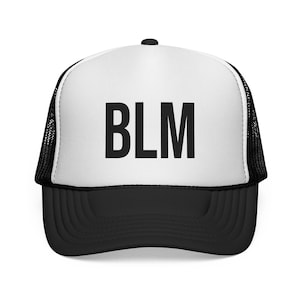 BLM Black Lives Matter Trucker Cap - Political Activist Rally Cap, Resistance Headwear, Human Rights