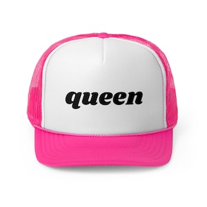 Queen Trucker Cap - Drag Queen Inspired Hat,  LGBTQ Pride, Gay Pride, LGBT Hat, Drag Queen Merch, Pride Accessories