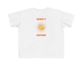Mommy's Sunshine toddler tee | Smiling sun graphic