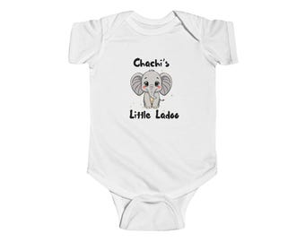 Elephant Baby Bodysuit | Hand-Drawn Illustration, Soft Cotton Onesie